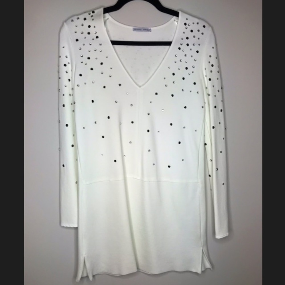 Zara Studded Long Sleeve Dress